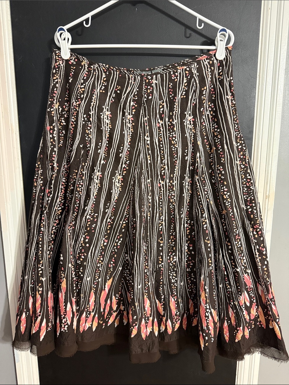 apt 9 Cotton Boho A-Line Midi Skirt Size: 12 Length: 29”